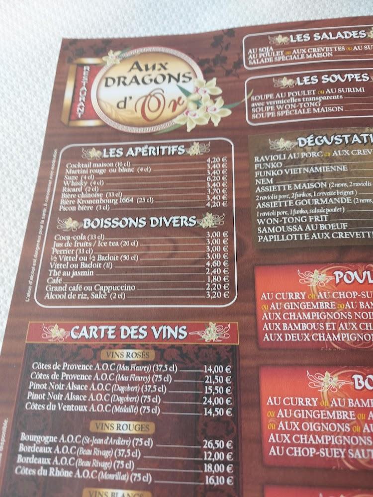 Aux dragons d'or - Menu Image 3