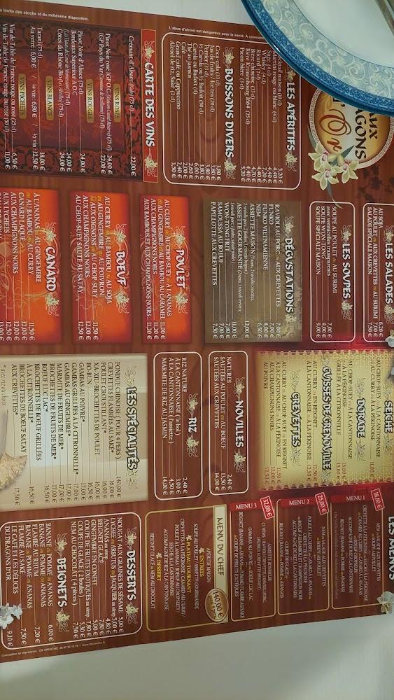 Aux dragons d'or - Menu Image 4
